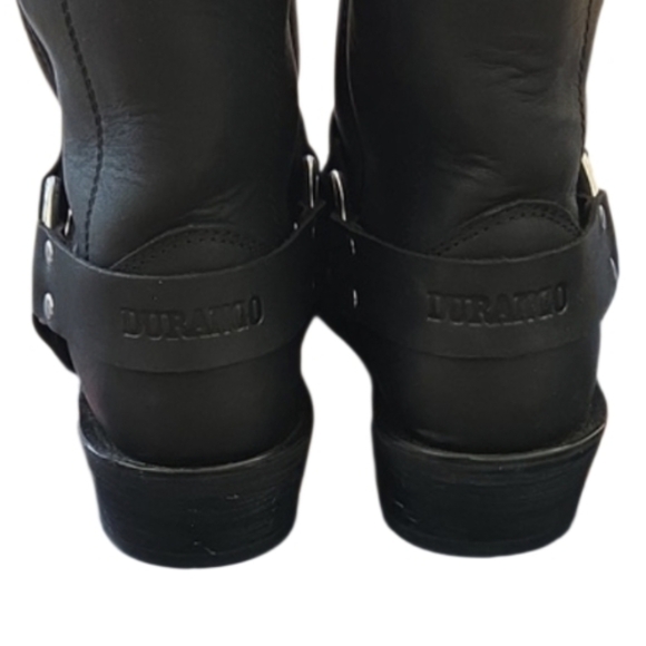 Durango Black Leather Western Boots with Buckle - Picture 5 of 10